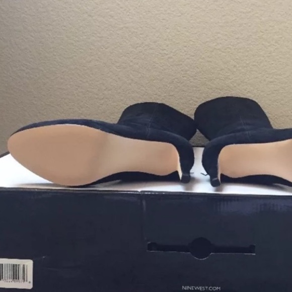 Nine West Okena Suede Knee High Boots 8 New - Picture 4 of 7